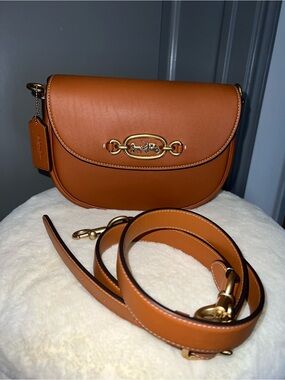 Coach Harley Saddle Crossbody Bag in Saddle Brown